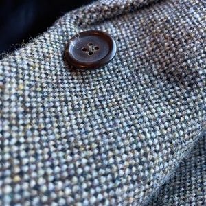 Lauren Ralph Lauren Vintage Long Brown/gray Tweed Blazer / Size 4